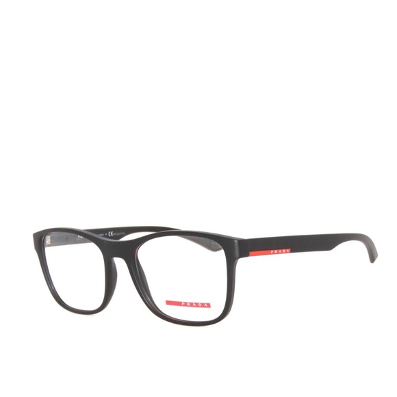 Prada Sport 08GV 08G DG0-1O1 54 Matte Black Eyeglasses 08 - Picture 1 of 5